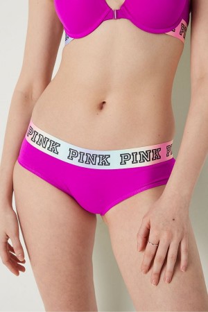 Victoria's Secret Stretch Coton Logo Hipster Rose | AKTF-49723