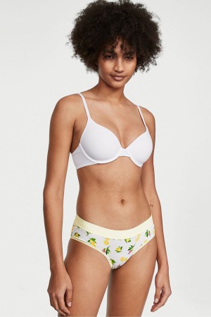 Victoria's Secret Stretch Coton Stretch Coton Logo Taille Hipster Knickers Bleu | ICBE-02538