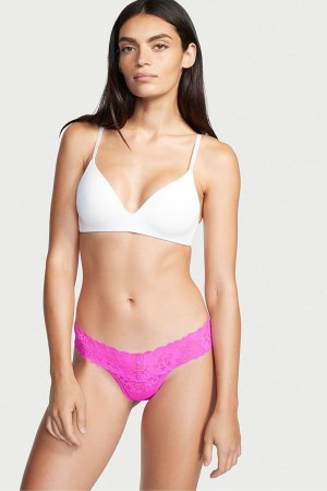 Victoria's Secret The Lacie Dentelle Lanières Knickers Noir | DVXJ-97830