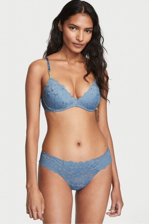 Victoria's Secret The Lacie Dentelle Lanières Knickers Bleu | ROYA-32798