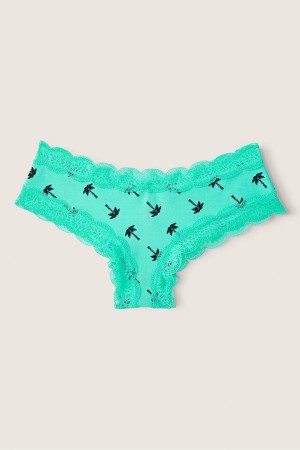 Victoria's Secret The Lacie Dentelle Trim Cheeky Knickers Vert | ZVNX-21659