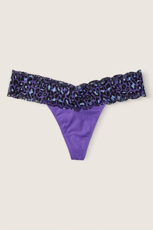 Victoria's Secret The Lacie Everyday Dentelle Trim Lanières Knickers Bleu | VMUT-80942