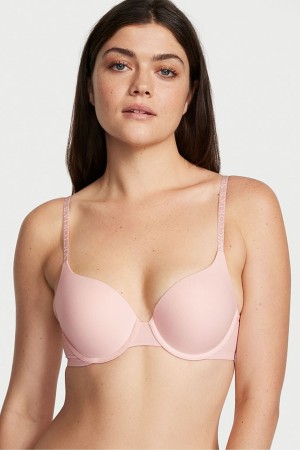 Victoria's Secret The T-Shirt Full Cup Push Up Smooth Bra Rose | RVUH-79420