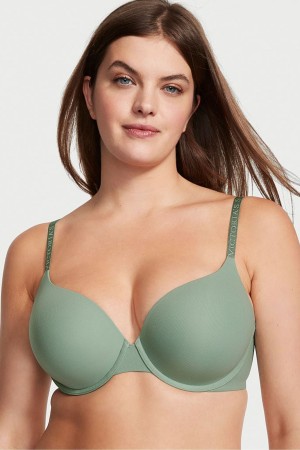 Victoria's Secret The T-Shirt Full Cup Push Up Smooth Bra Vert | ZDCN-07431