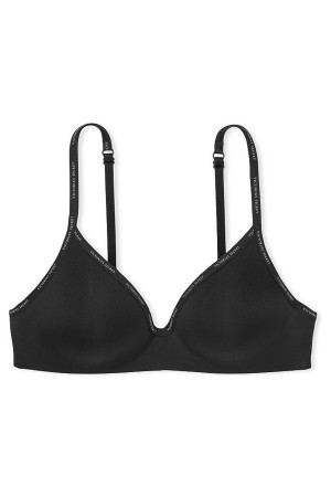 Victoria's Secret The T-Shirt Smooth Non Wired T-Shirt Bra Noir | KJGC-43670