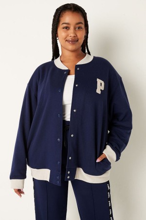 Victoria's Secret Varsity Jacket Bleu | GZYX-50921