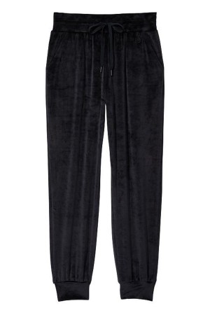 Victoria's Secret Velour Jogger Noir | EHQL-76385