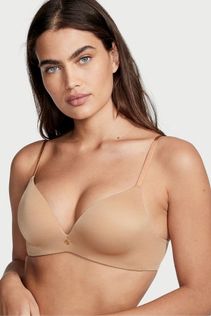 Victoria's Secret Very Sexy Add 2 Cups Non Wired Push Up Bra Sweet Praline Nude | BKVX-32951