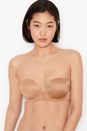 Victoria's Secret Very Sexy Add 2 Cups Smooth Multiway Strapless Bra Sweet Praline Nude | UEYZ-74938