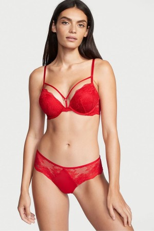 Victoria's Secret Very Sexy Dentelle Cheeky Knickers Rouge | VYON-34026