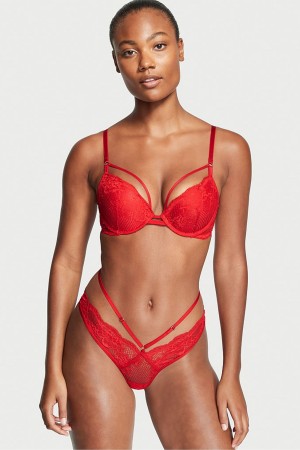 Victoria's Secret Very Sexy Dentelle Lanières Knickers Rouge | IOJU-65987