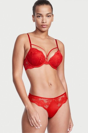 Victoria's Secret Very Sexy Dentelle Lanières Knickers Rouge | BLJY-09815