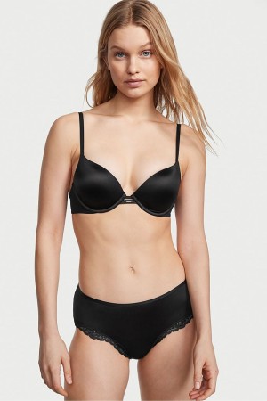 Victoria's Secret Very Sexy Dentelle Trim Cheeky Knickers Noir | OYAZ-82763