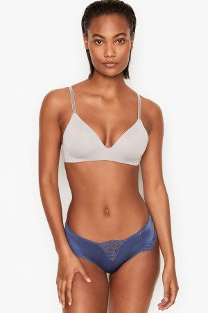 Victoria's Secret Very Sexy Dentelle Trim Lanières Knickers Bleu | FVAJ-32075