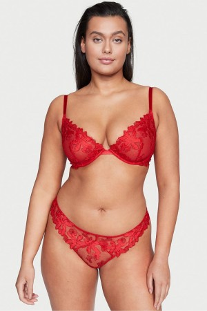 Victoria's Secret Very Sexy Embroidered Lanières Knickers Rouge | WLYI-96854