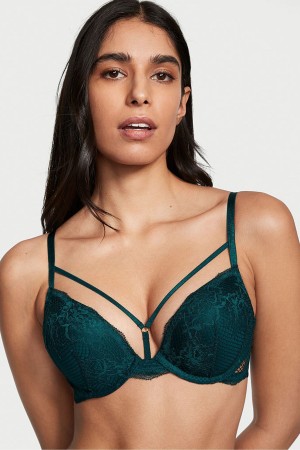 Victoria's Secret Very Sexy Lanières Fishnet Dentelle Bra Noir Vert | NMKW-65413