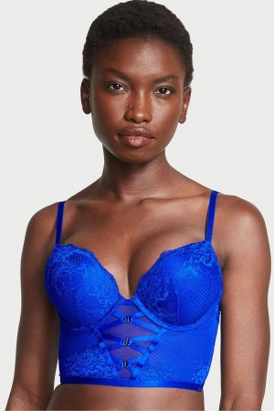 Victoria's Secret Very Sexy Lanières Fishnet Dentelle Bra Bleu | GWJP-51937