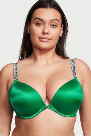 Victoria's Secret Very Sexy Shine Brides Add 2 Cups Bombshell Bra Noir | TBER-73605