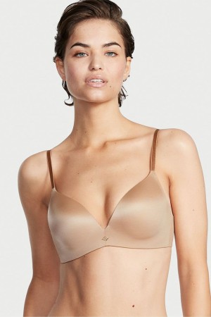 Victoria's Secret Very Sexy Smooth Non Wired Push Up Bra Sweet Praline Nude | PMEU-96504
