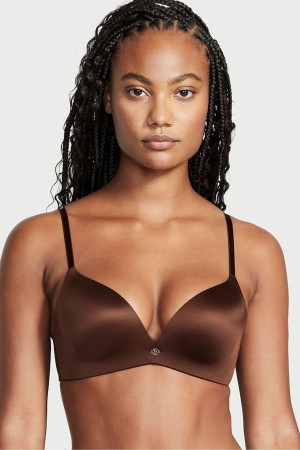 Victoria's Secret Very Sexy Smooth Non Wired Push Up Bra Marron Foncé | QBSD-45832