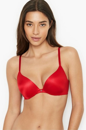 Victoria's Secret Very Sexy Smooth Plunge Push Up Bra Rouge | QVEC-24081