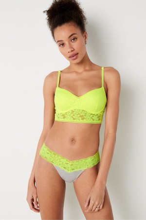 Victoria's Secret Wear Everywhere Dentelle Wired Push Up Bralette Jaune | TJMN-51873