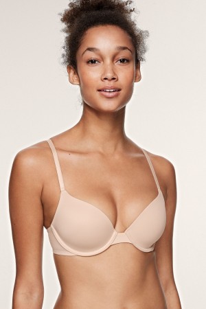 Victoria's Secret Wear Everywhere Dentelle Lightly Doublée T-Shirt Bra Nude | LUON-87520