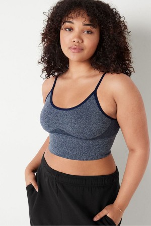 Victoria's Secret Wear Everywhere Seamless Unlined Sports Bra Bleu | FIDK-24075