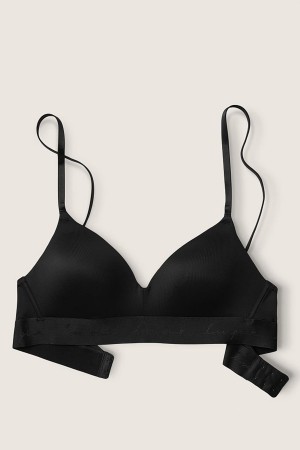 Victoria's Secret Wear Everywhere Smooth Lightly Doublée Non Wired T-Shirt Bra Noir | LXAZ-07523