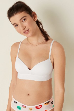 Victoria's Secret Wear Everywhere Smooth Non Wired Push Up T-Shirt Bra Beige | GZKO-14872