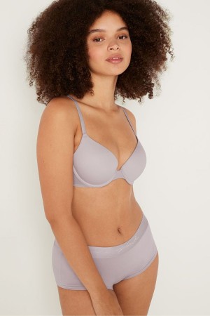 Victoria's Secret Wear Everywhere Wear Everywhere Smooth Push Up T-Shirt Bra Violette | YALM-85704