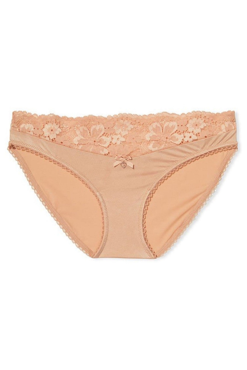 Victoria's Secret Body by Victoria Dentelle Taille Bikini Knickers Toasted Sugar Nude | GFJY-93187