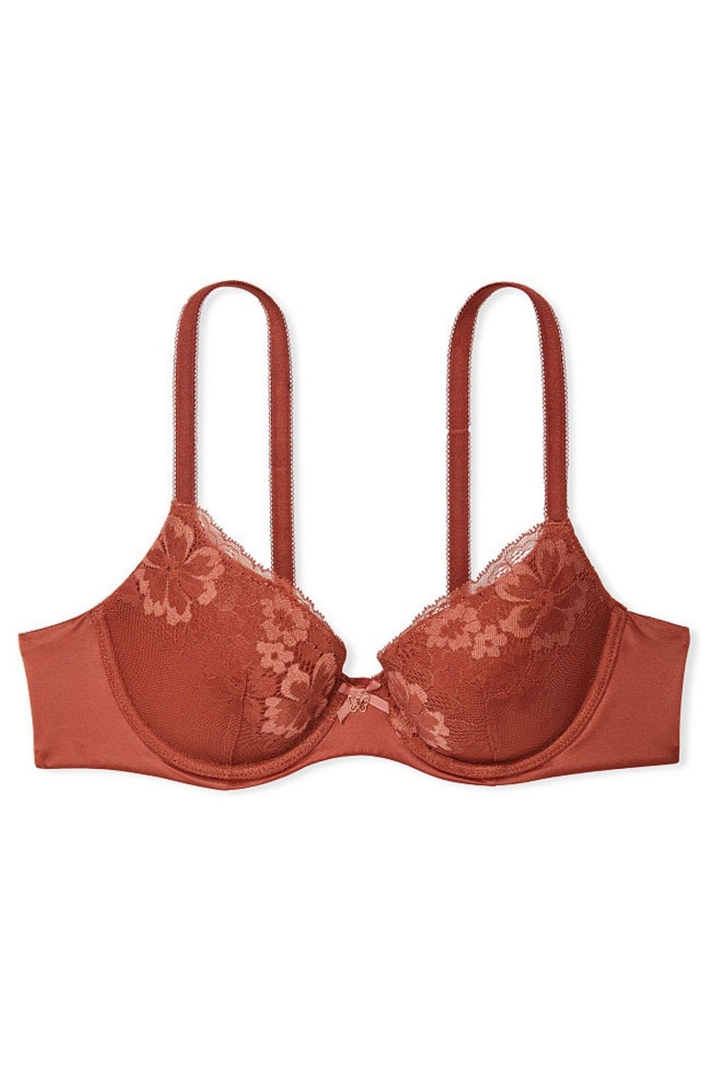 Victoria's Secret Body by Victoria Dentelle Lightly Doublée Demi Bra Marron | NZBV-80762