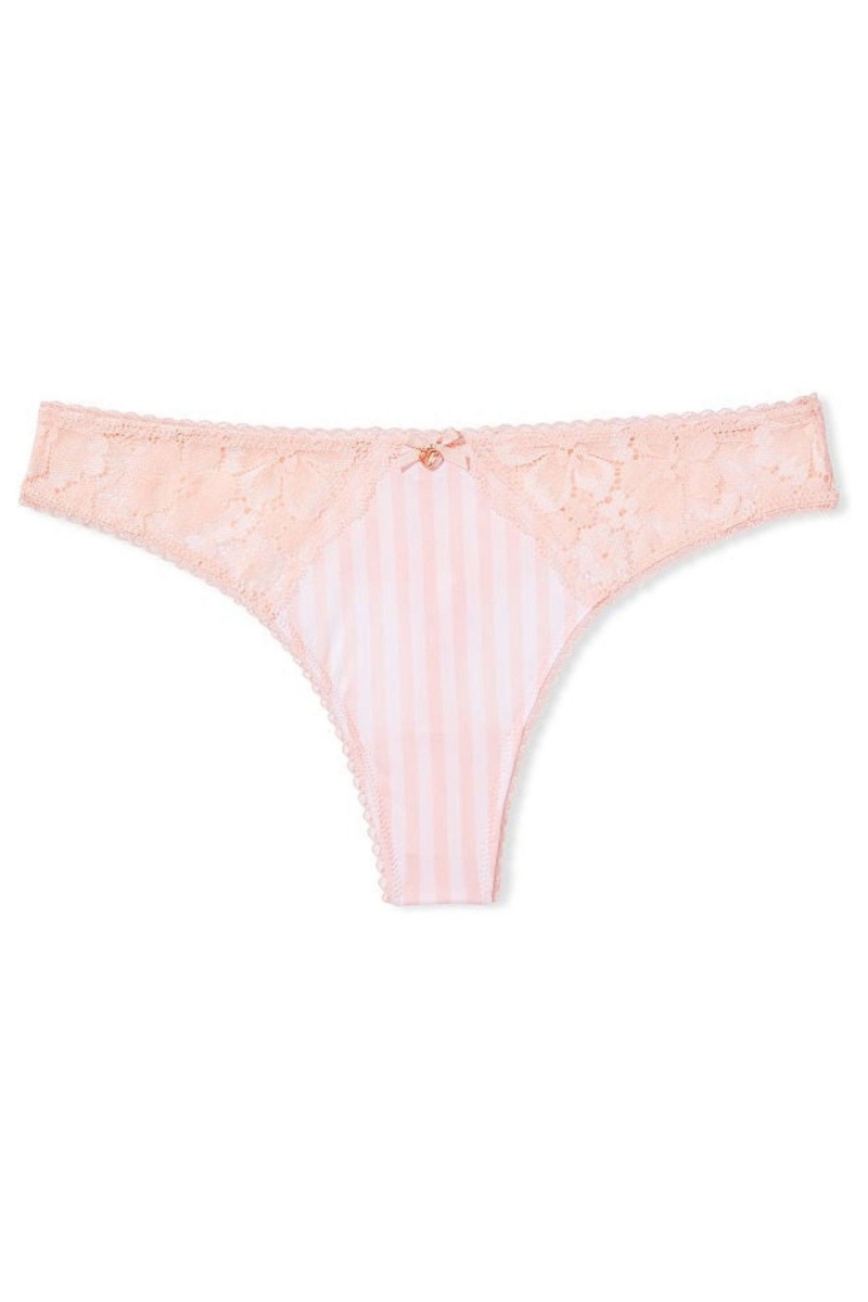 Victoria's Secret Body by Victoria Smooth Dentelle Lanières Panty Rose | ZPNG-40592