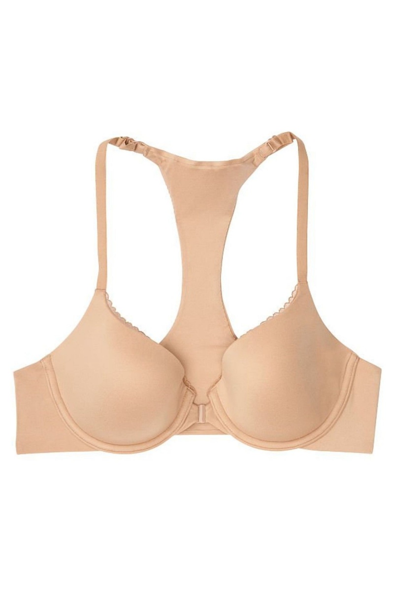 Victoria's Secret Body by Victoria Smooth Front Fixation Lightly Doublée Demi Bra Toasted Sugar Nude | EGFY-78694