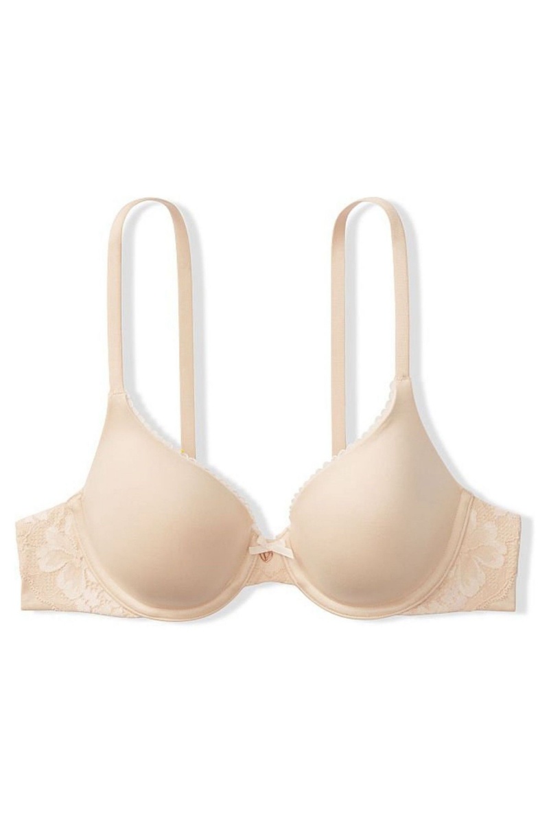 Victoria's Secret Body by Victoria Smooth Full Cup Push Up Bra Champagne Nude | VJHS-65823