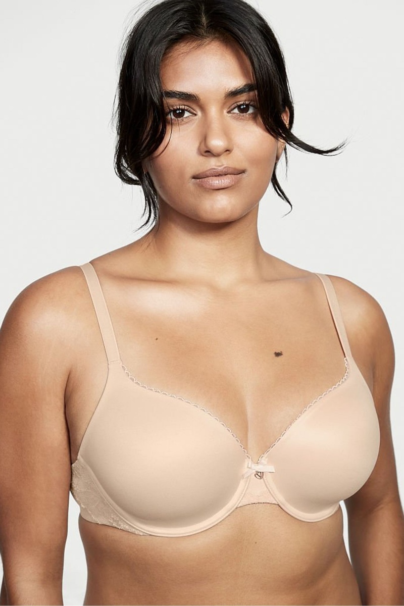 Victoria\'s Secret Body by Victoria Smooth Full Cup Push Up Bra Champagne Nude | VJHS-65823