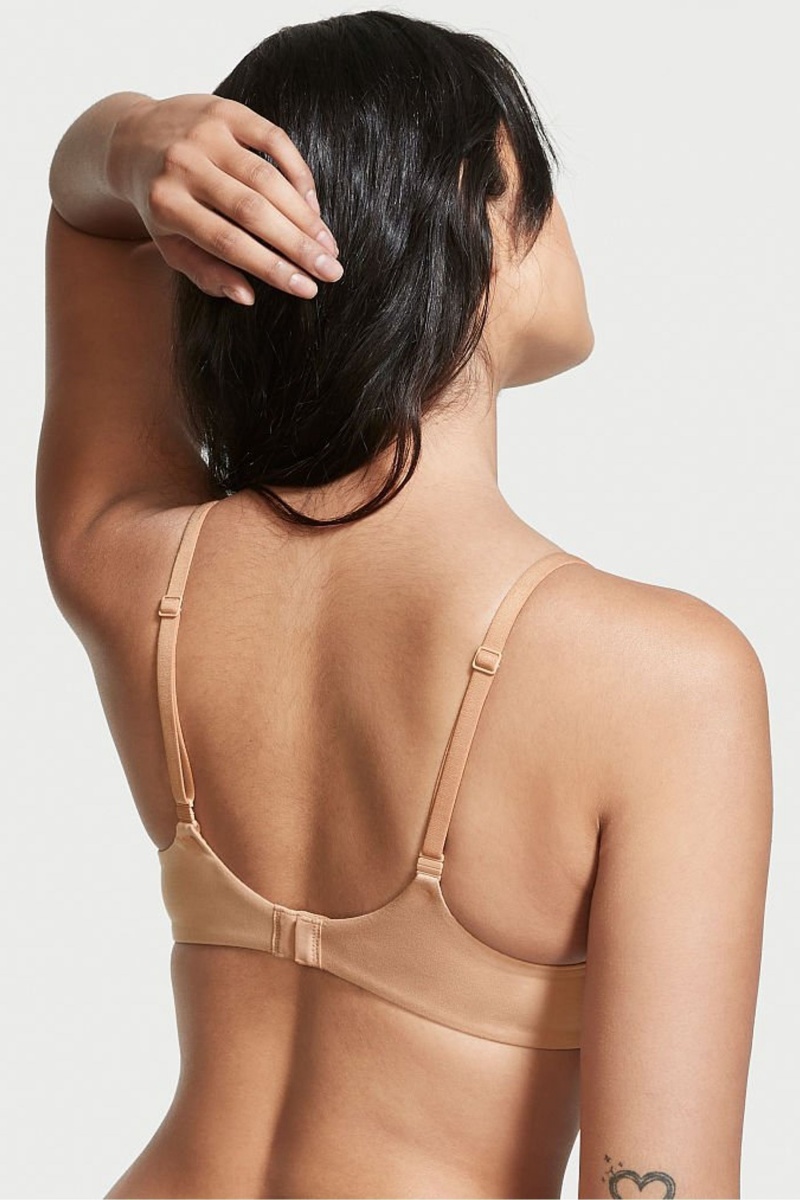 Victoria's Secret Body by Victoria Smooth Lightly Doublée Non Wired Bra Toasted Sugar Nude | EVWX-04856