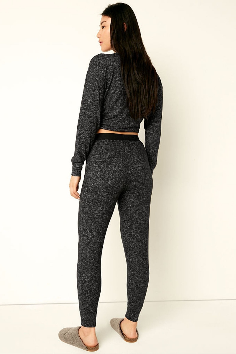 Victoria's Secret Cosy Pyjama Bottoms Noir | JHBM-97864