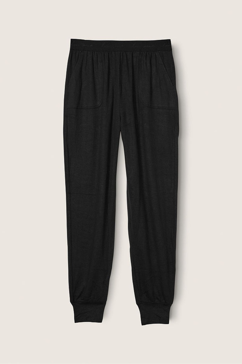 Victoria's Secret Cosy Pyjama Bottoms Noir | QIAU-24937