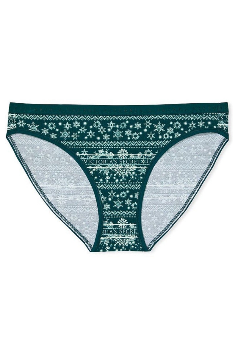 Victoria's Secret Coton Bikini Knickers Vert | VTAL-43162