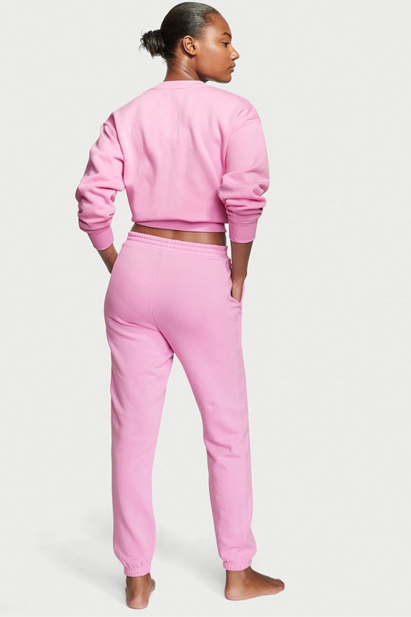 Victoria's Secret Coton Fleece Gym Joggers Rose | LKEY-29453