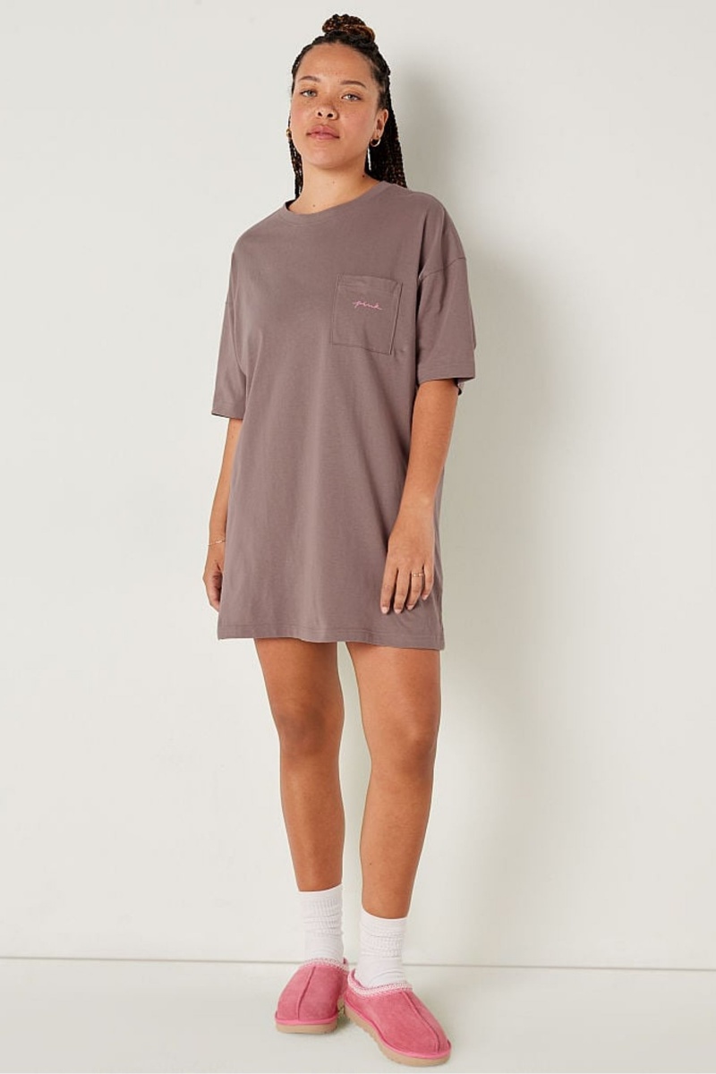 Victoria's Secret Coton Nightie Cafe Marron | XJIW-31902