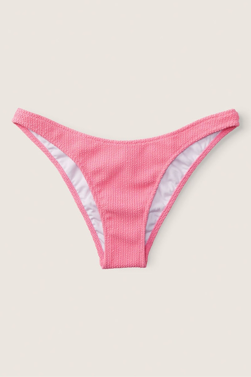 Victoria's Secret Crinkle Bikini Bottom Rose | GVEN-19786