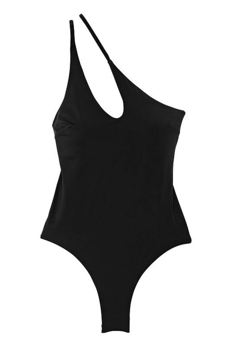 Victoria's Secret Cut Out One Shoulder One Piece Swimsuit Noir | ABCD-32065