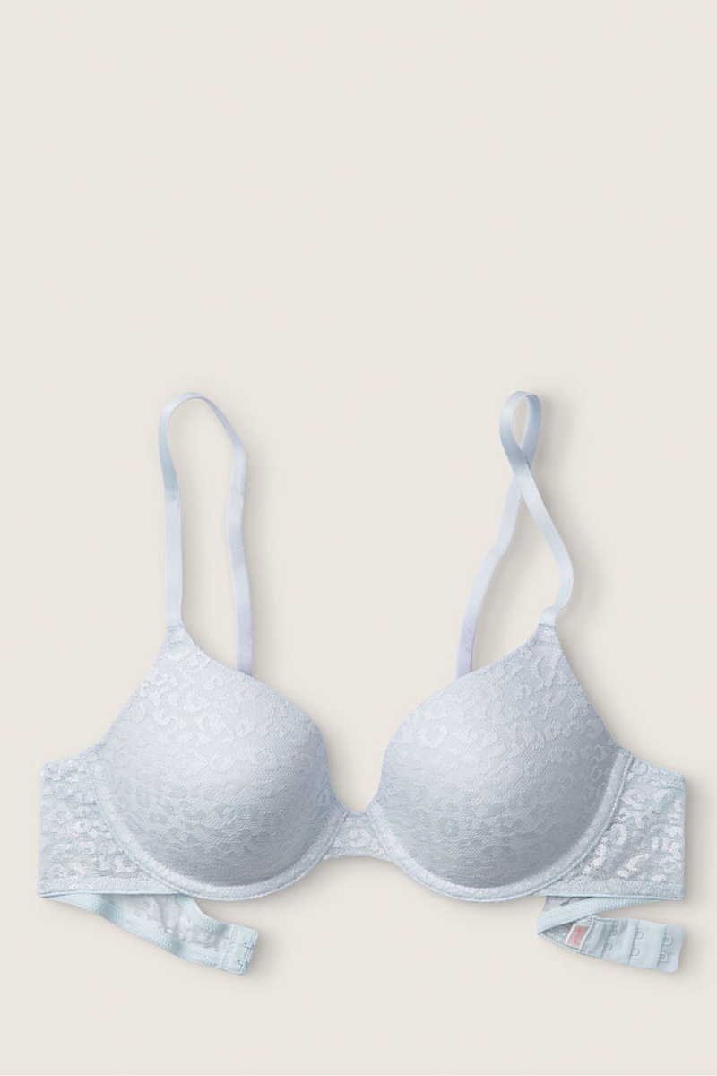 Victoria's Secret Dentelle Lightly Doublée T-Shirt Bra Bleu | NICD-09254