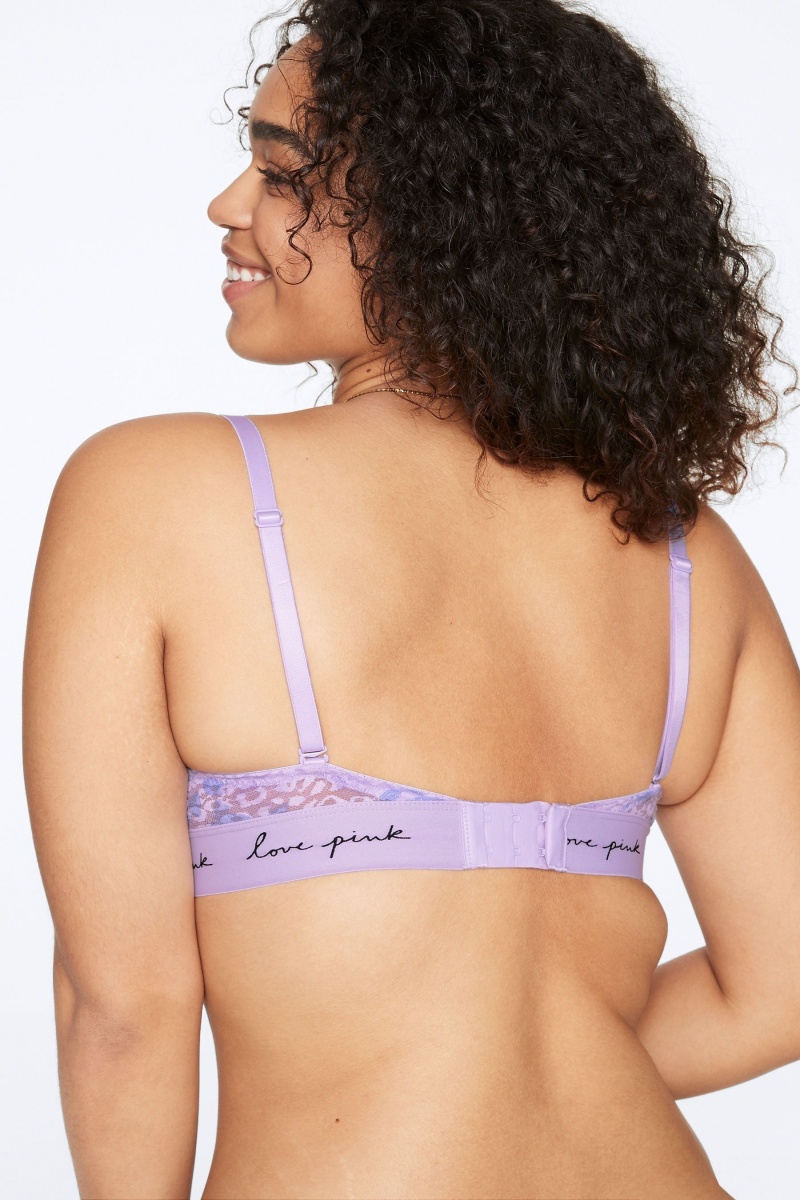 Victoria's Secret Dentelle Lightly Doublée T-Shirt Bra Bleu | LPHX-82345