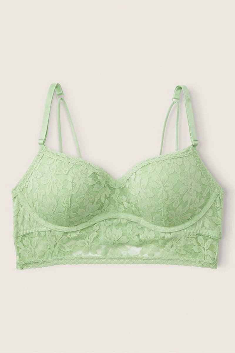 Victoria's Secret Dentelle Wired Push Up Bralette Bleu | JUQO-82019