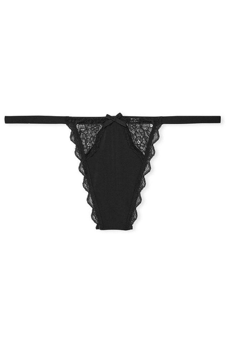 Victoria's Secret Dream Angels Dentelle Knickers Noir | QWPO-80764