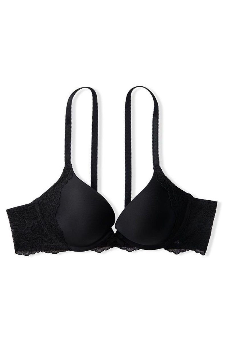 Victoria's Secret Dream Angels Dentelle Wing Push Up Bra Noir | DRBX-48915